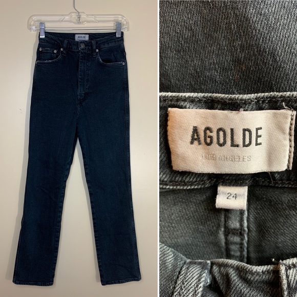 Agolde Denim - Agolde Pinch high waist straight leg jeans. Size 24
